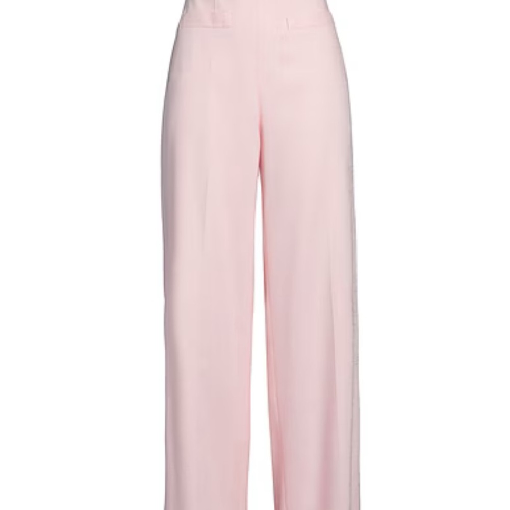 New SANDRO Paris Enrique Wide Leg Pants - Light Pink